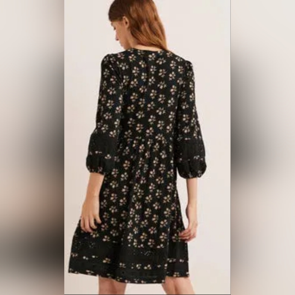BODEN Detail Insert Jersey Dress SIZE 6 - Picture 3 of 8